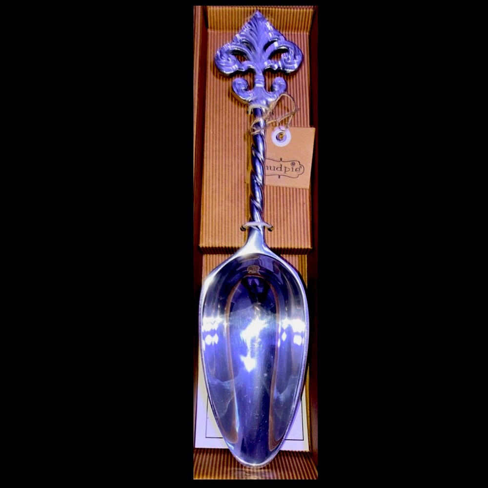 SOLD: BRAND NEW Mud Pie Fleur-de-lis Ice Scoop, 10 3/4” L x 2.5” W